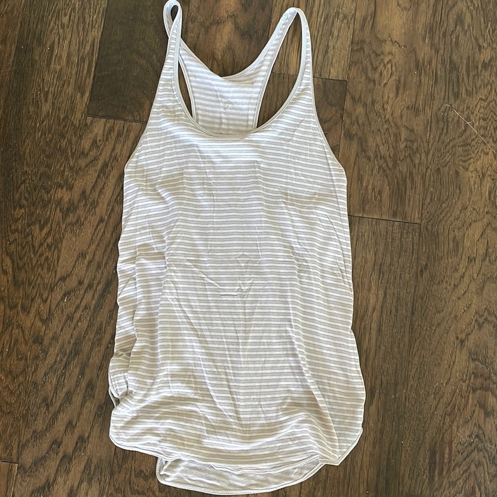 stripes lululemon tank